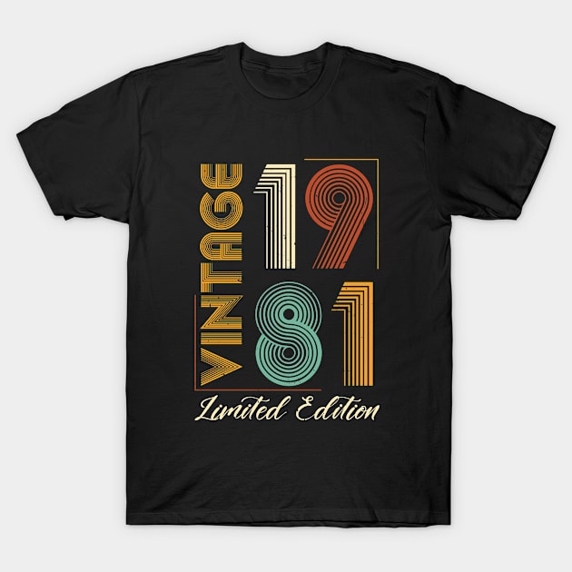 Vintage 1981 Limited Edition T-Shirt by busines_night